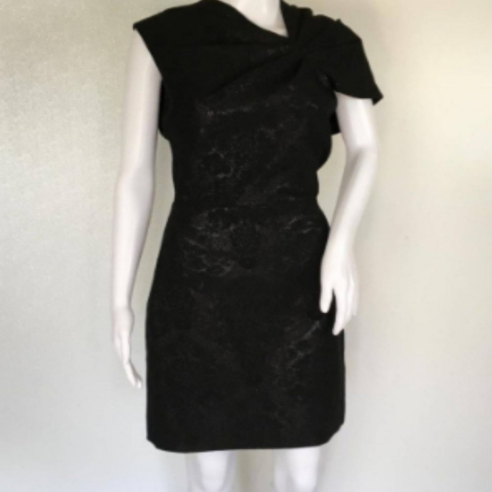 NWT Alice + Olivia Black Mini Dress size 2 - Picture 3 of 7